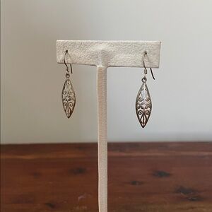 Vintage 925 Southwest Mexico Sterling Silver Hanging Earrings Native American